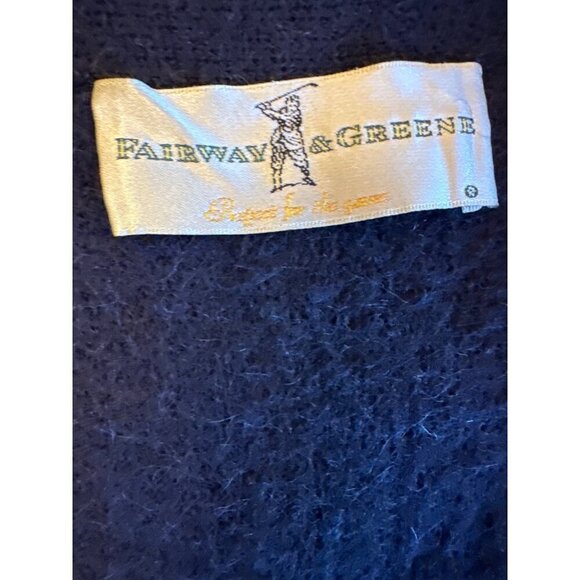 Fairway & Greene Wool Mens Vest - Navy Blue With Colorful Argyle Embroidery Butt - Picture 2 of 4